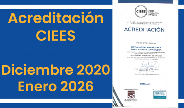Acreditación CIEES diciembre 2020- enero 2026